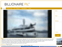 Tablet Screenshot of billionaireplc.com